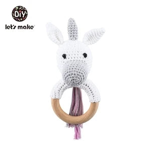 Soft Baby Teether Toy Set with Rattle and Ring