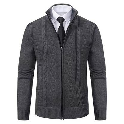 Warm Men's Knit Cashmere Coat Jacket