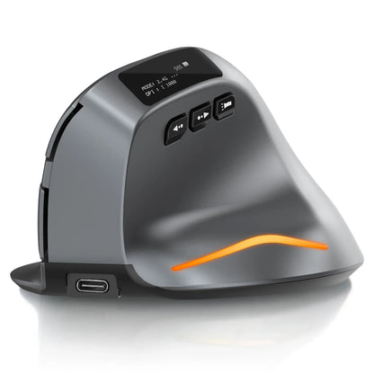 Wireless Ergonomic Mouse With HD Display - Luxicro