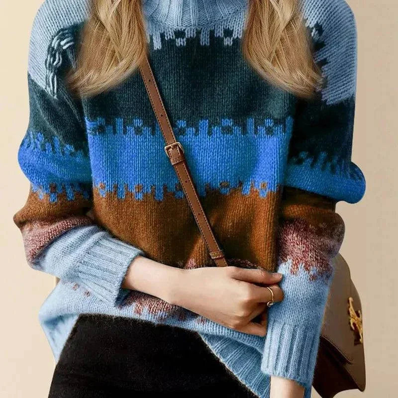 Cozy Textured Crew Neck Sweater