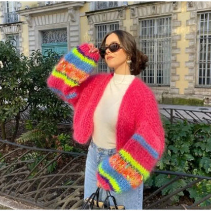 Cozy Women's Oversized Knitted Cardigan Sweater