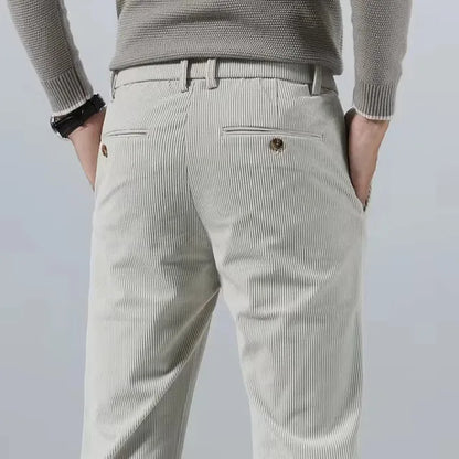 Rugged Textured Cotton Pants