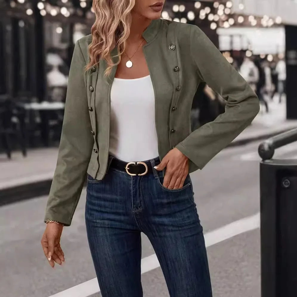 Luxurious Soft Peaked Lapel Blazer