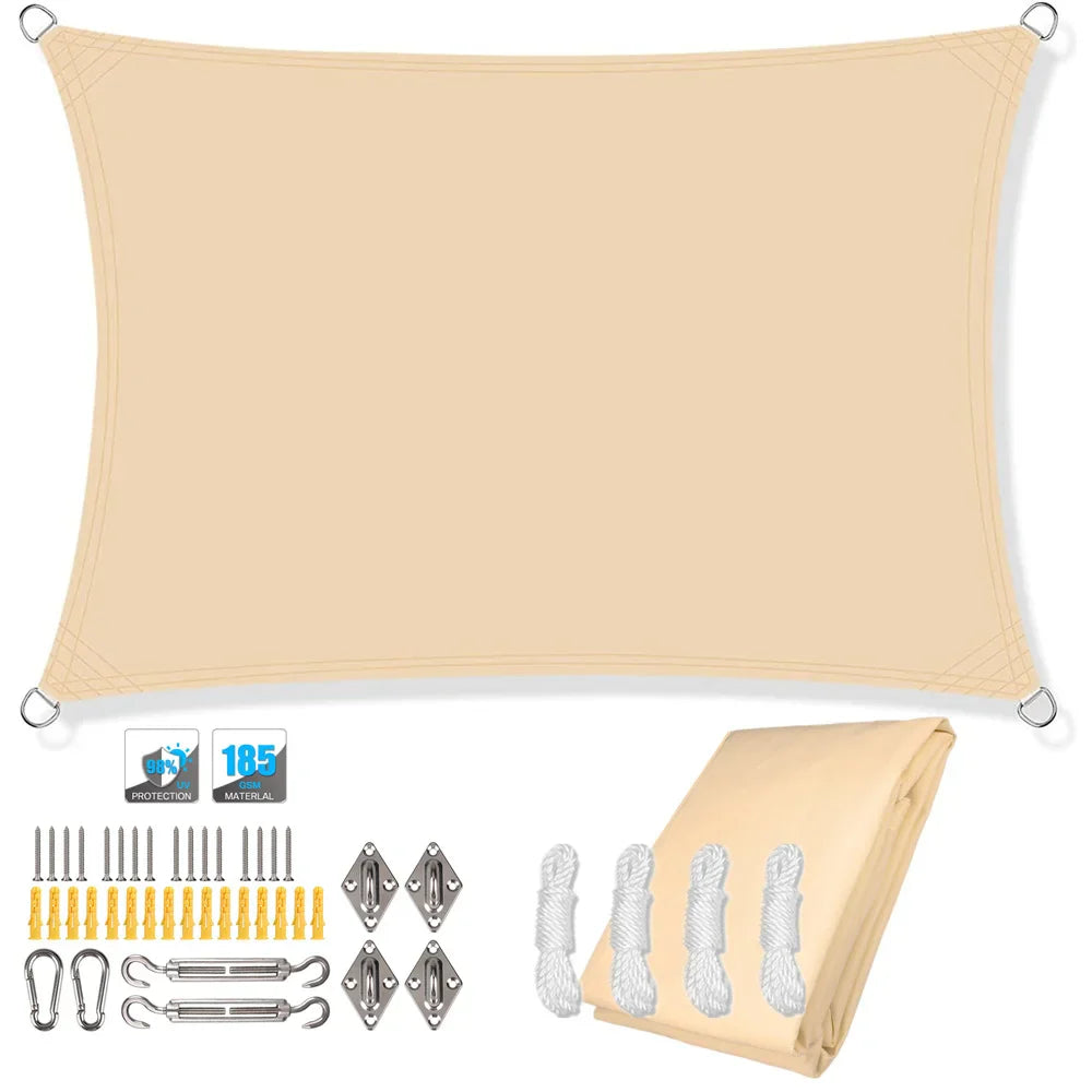 Outdoor Patio Sun Shade Waterproof UV Screen Canopy