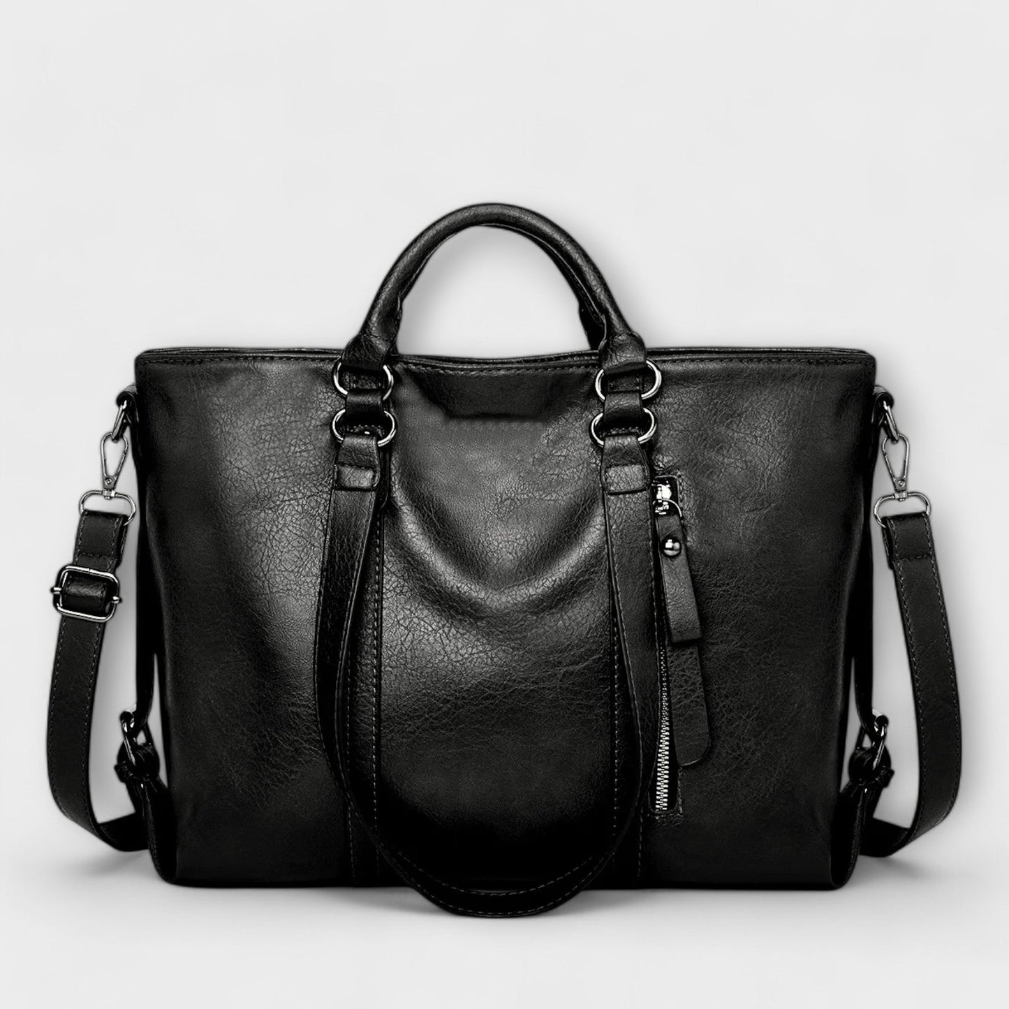 Big Genuine Leather Tote Bag