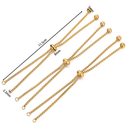Silver Tone Expandable Bracelet Extender 3 Pack