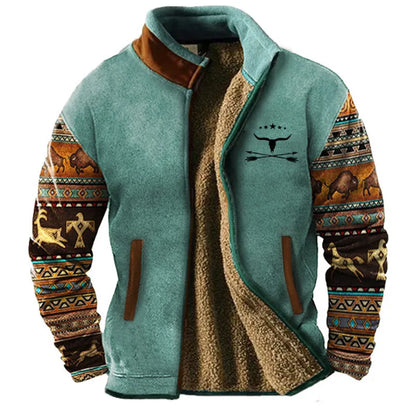 Casual Loose Fit Jacket with 3D Zipper Detail
