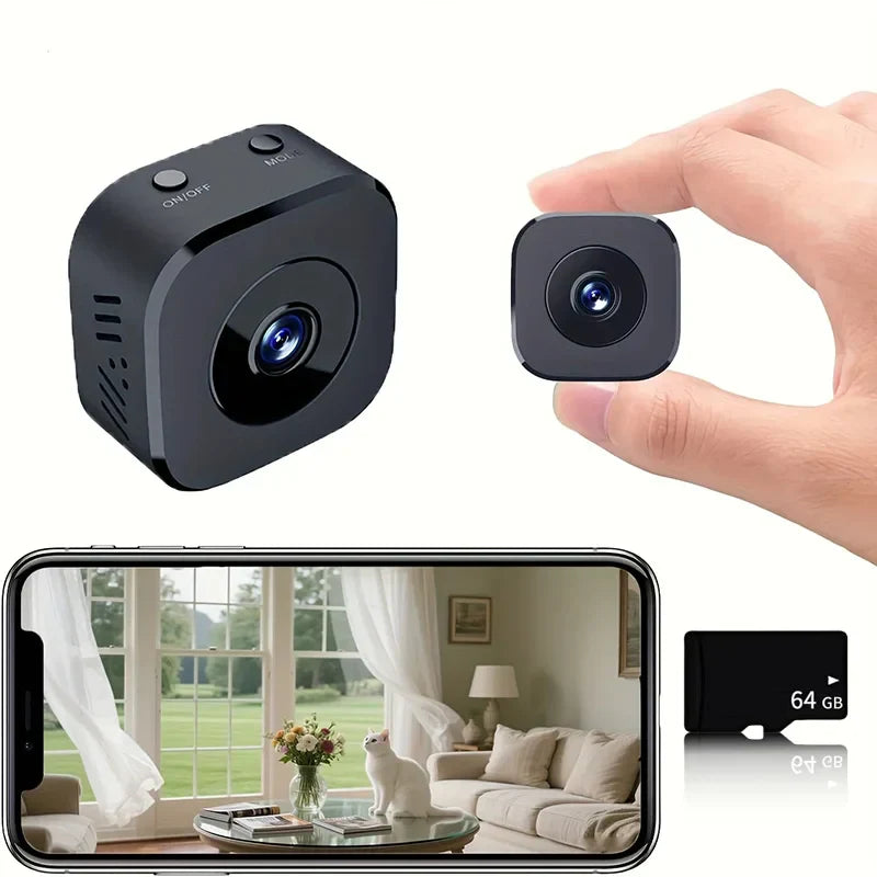 Compact 1080P WiFi Home Security Camera Night Vision