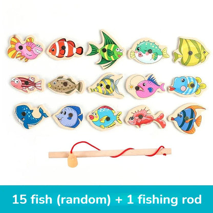 Fun Wooden Fishing Toy for Kids Learning Set