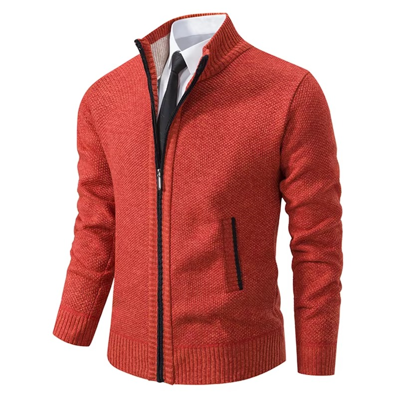 Cozy Fleece Lined Zip Up Cardigan Jacket