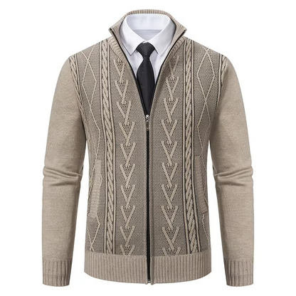 Warm Men's Knit Cashmere Coat Jacket