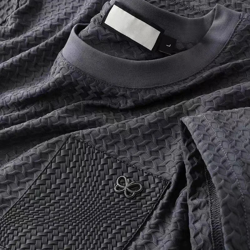 Textured Waffle Pattern Shirt
