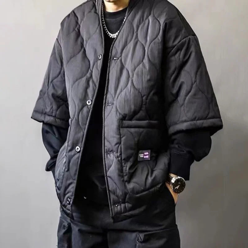 Padded Quilted Winter Jacket - Vossary