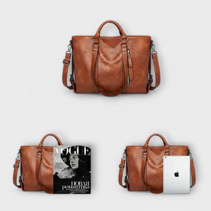 Big Genuine Leather Tote Bag