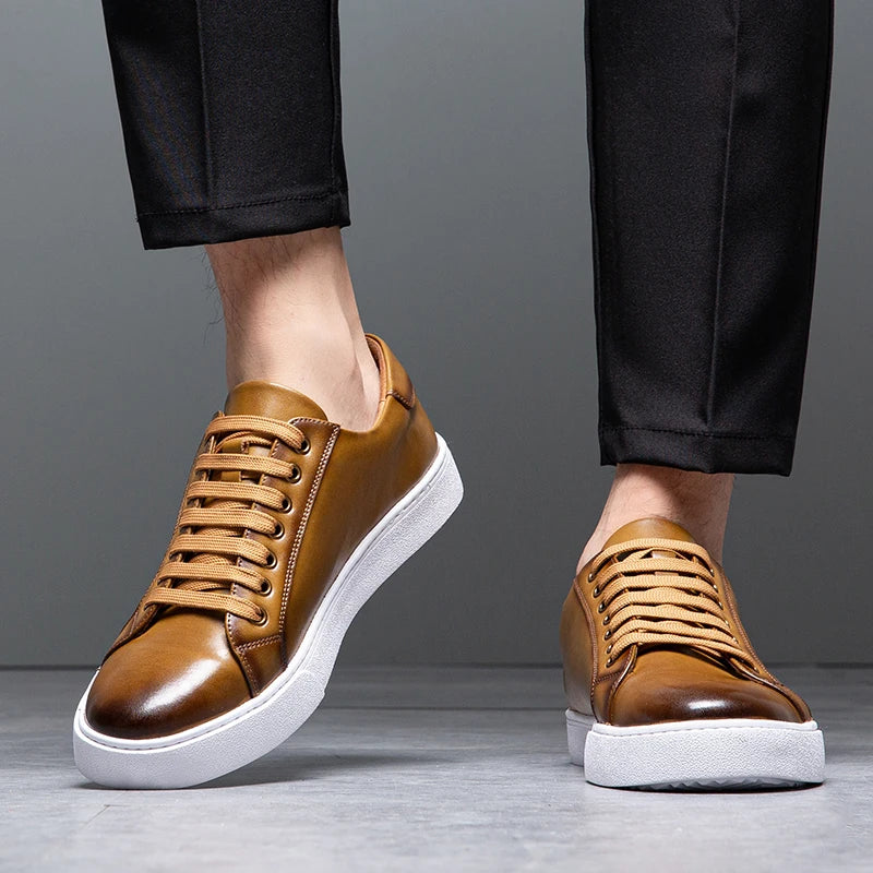 Premium Leather Running Shoes - Vossary