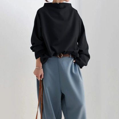 Elegant High Neck Women's Blouse
