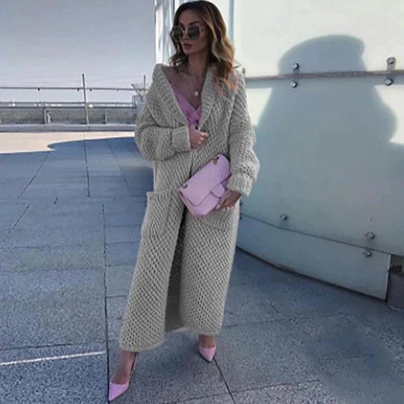 Cozy Oversized Cardigan with Big Pockets