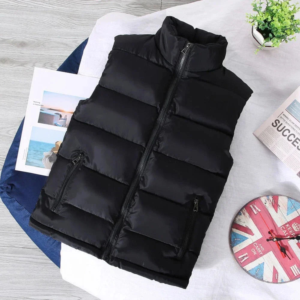 Lightweight Mens Puffer Gilet - Classic Fit, Soft Polyester