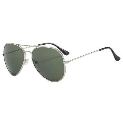 Trendy Pilot Sunglasses for Women - Silver Mirror Shades