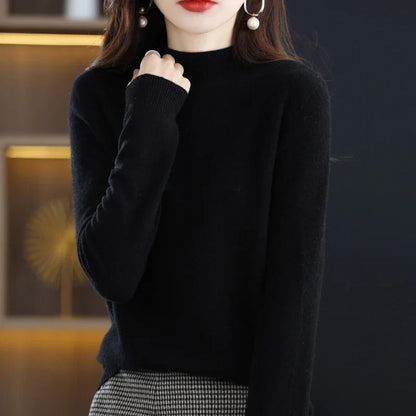 Soft Women's Premium Cashmere Turtle Neck Sweater