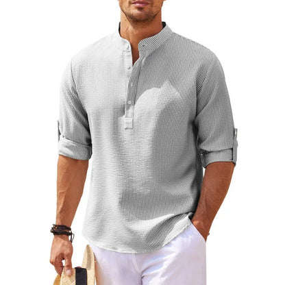 Men's Classic Fit Button Down Pineapple Print Shirt - Luxicro