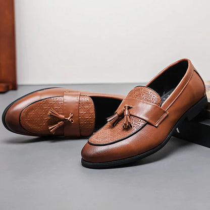 Luxury Real Leather Slip On Shoes - EasyApparels