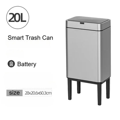 Automatic Touchless Stainless Steel Trash Can 20L