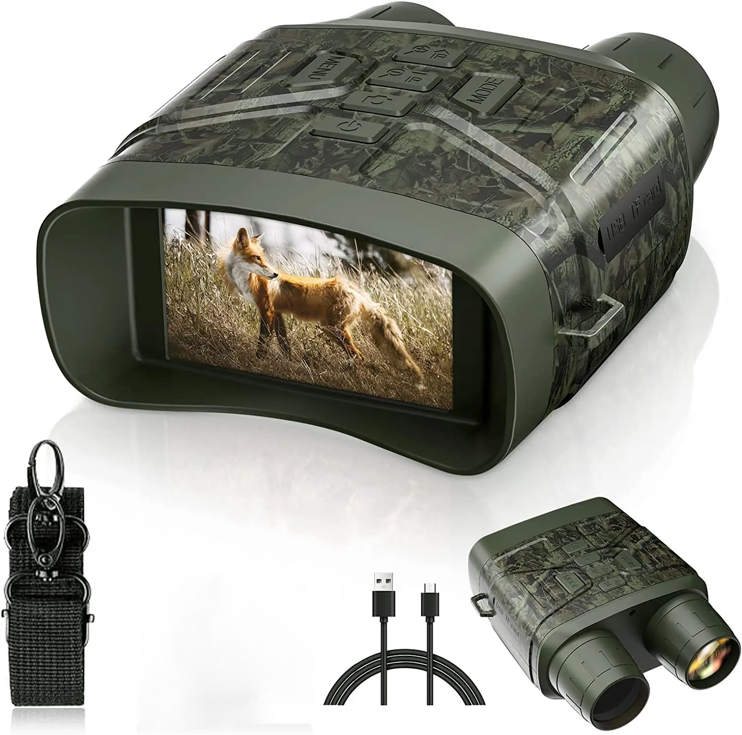 HD Night Vision Binoculars 5x Zoom Outdoor Wildlife Viewing