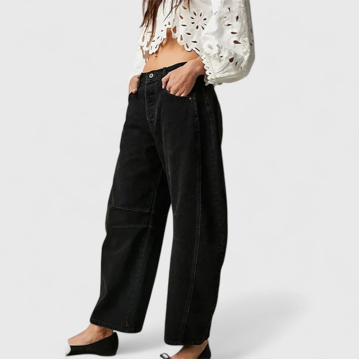 Relaxed Fit Wide Leg Rain Pants