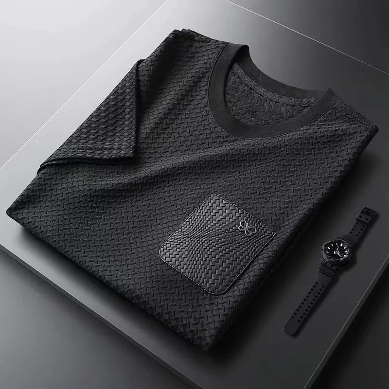 Textured Waffle Pattern Shirt