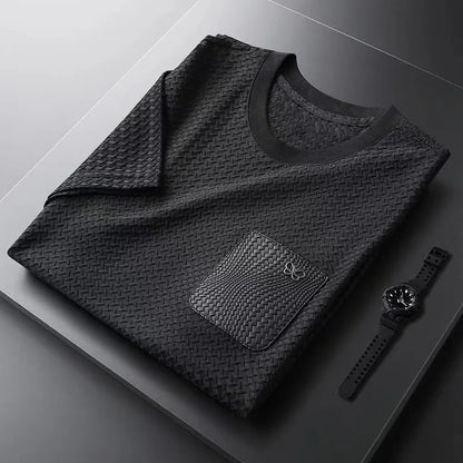 Textured Waffle Pattern Shirt