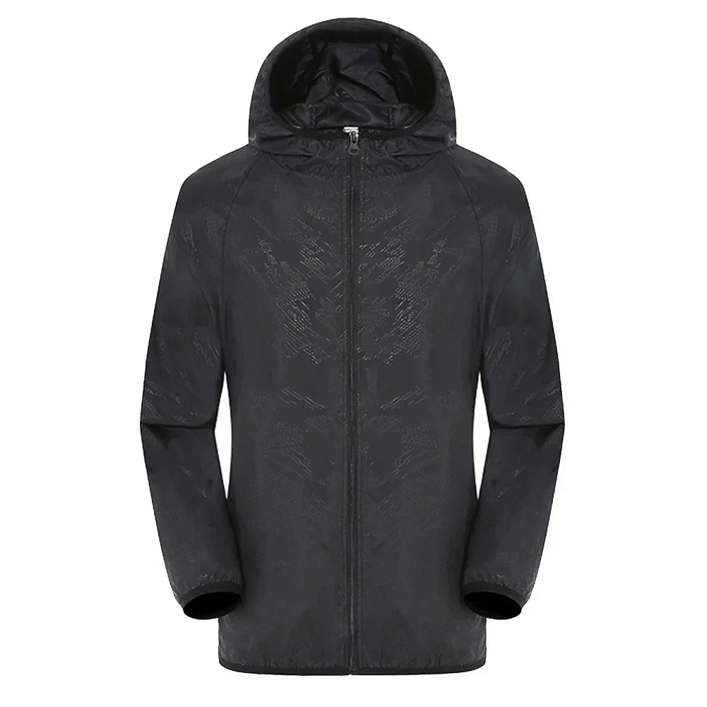 Waterproof Hooded Mens Zip Coat