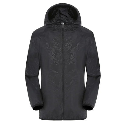 Waterproof Hooded Mens Zip Coat