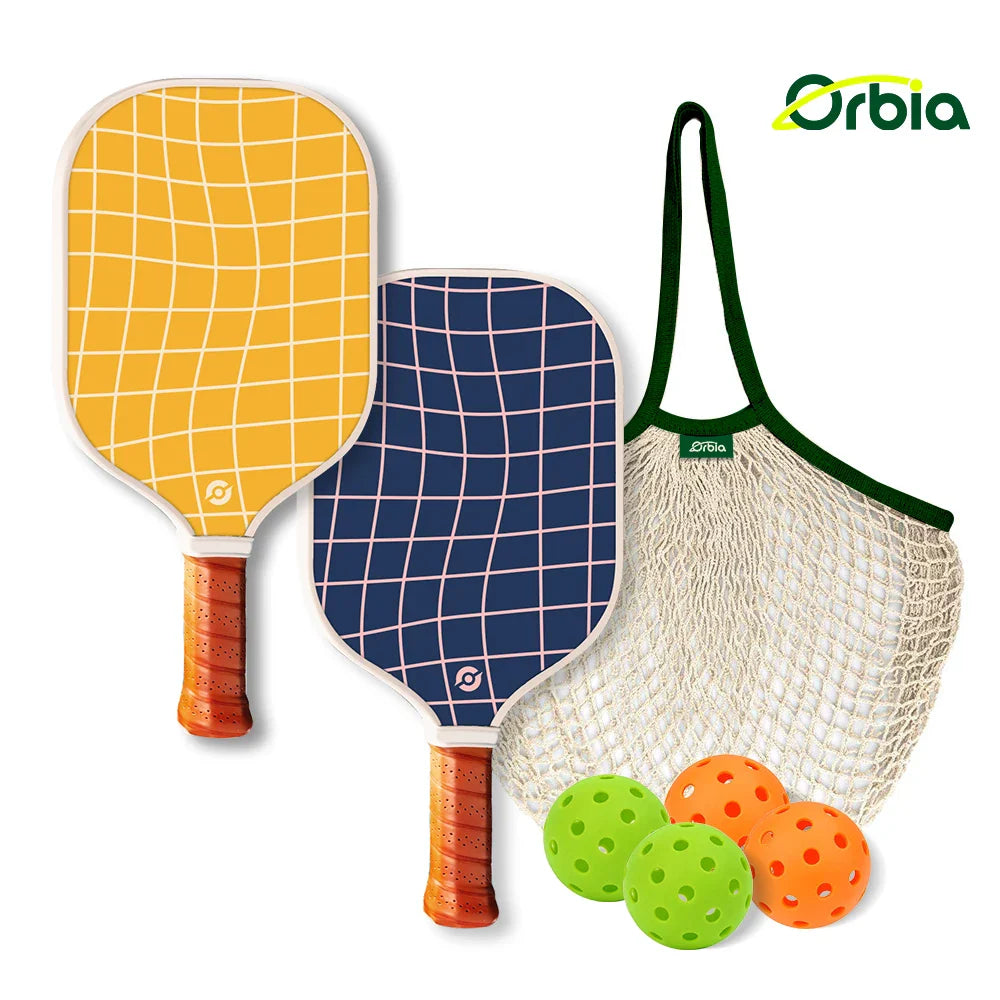 Junior Pickleball Racket Set with Durable Fiber Design