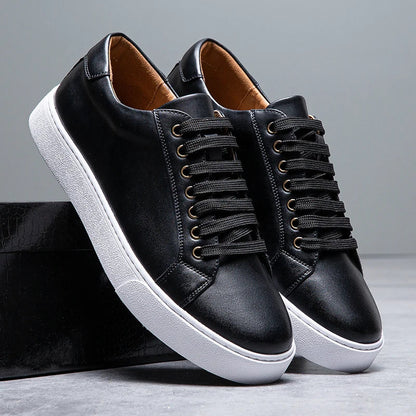 Premium Leather Running Shoes