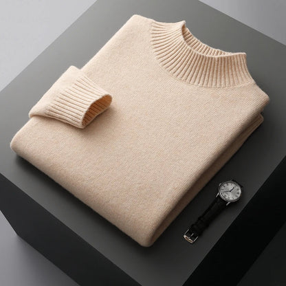 Warm Crew Neck Wool Sweater - Vossary