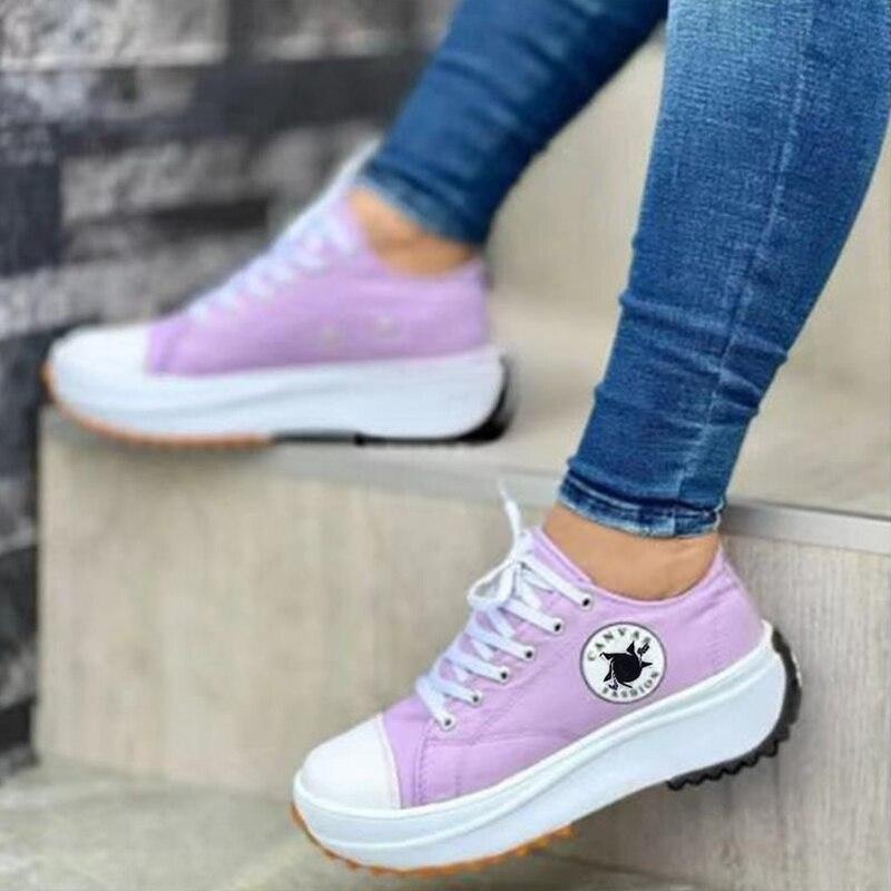 Women's Comfortable White Running Shoes with Cushioning Insoles