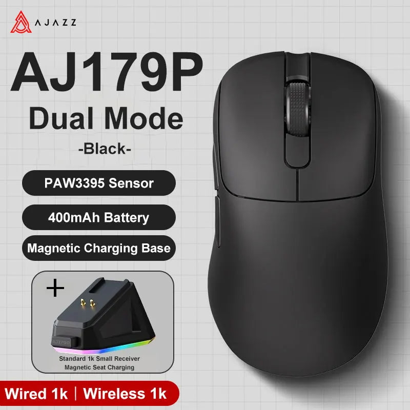 Rechargeable Wireless Gaming Mouse Ergonomic Design