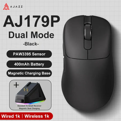 Rechargeable Wireless Gaming Mouse Ergonomic Design