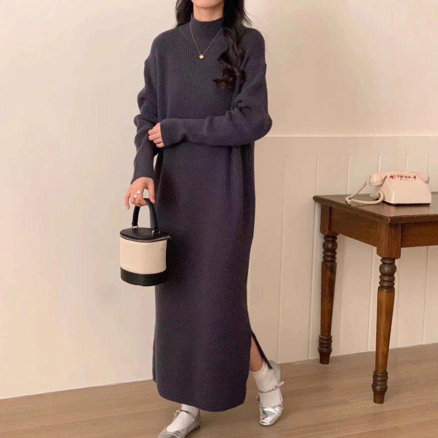 Soft Knit Sweater Dress