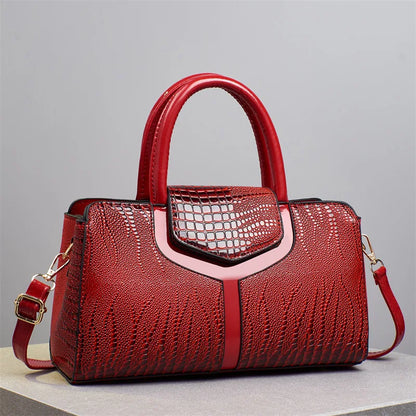 Classic Leather Tote Handbag