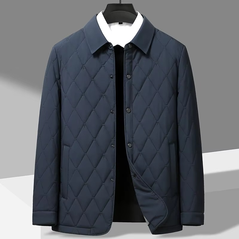 Luxury Men's Wool Blend Winter Coat - EasyApparels