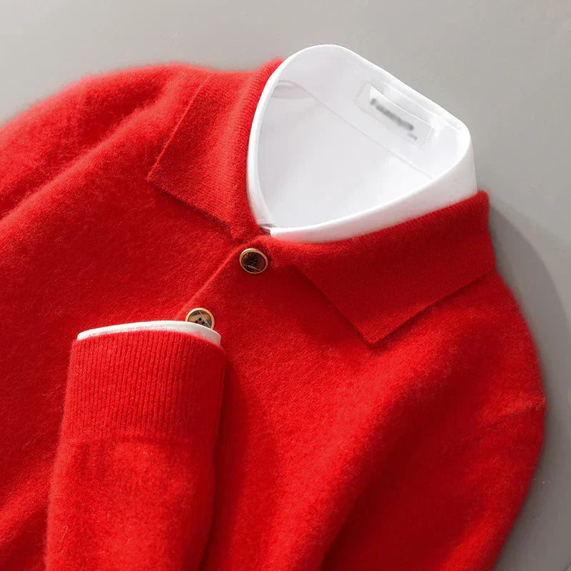 Casual Crew Neck Wool Sweater