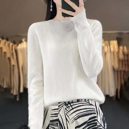 Soft Merino Wool Crew Neck Sweater