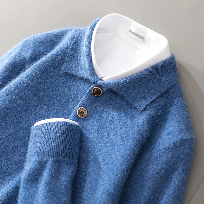 Casual Crew Neck Wool Sweater