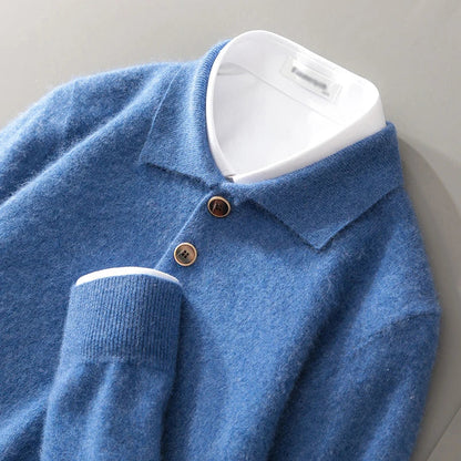 Casual Crew Neck Wool Sweater