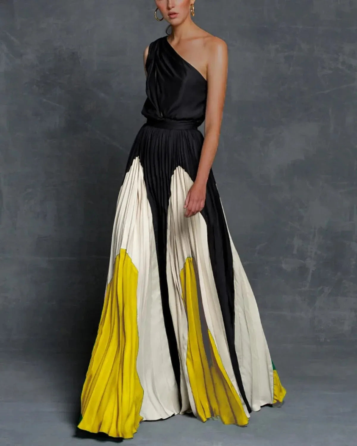 Long Sleeve Off Shoulder Maxi Evening Gown - EasyApparels
