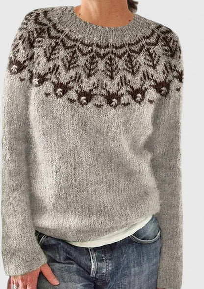 Elegant Women's Crew Neck Sweater
