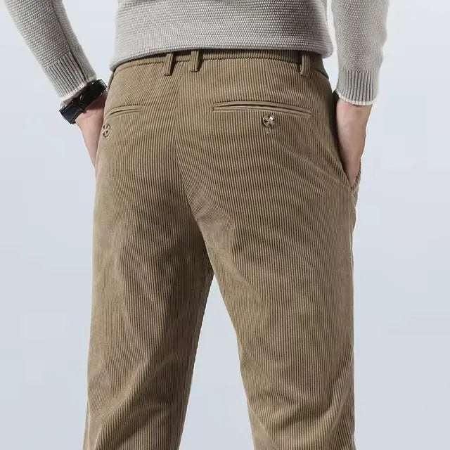 Rugged Textured Cotton Pants