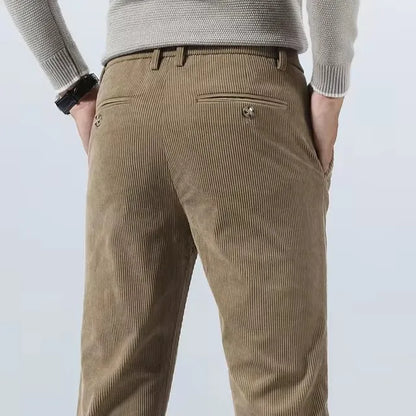 Rugged Textured Cotton Pants